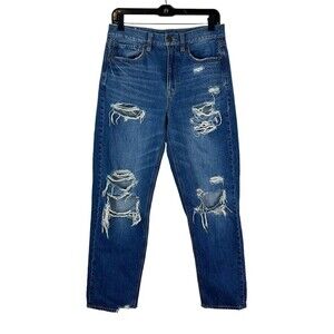 American Eagle Jeans Women's size 4 90s Boyfriend Ripped distressed comfort